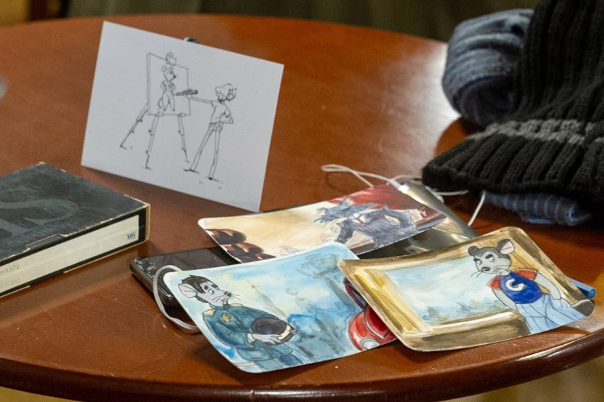 Varga Zoltán a portrékötet írója, Ternovszky Béla és Buglya Zsófia beszélgetőtárs.