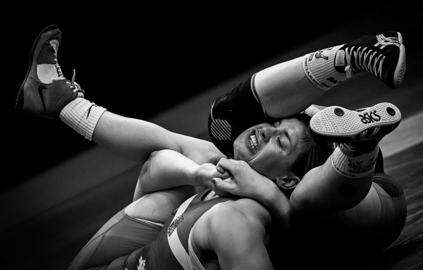 Budapest, 2023. február 16.
Egy kép Illyés Tibor (MTI/MTVA) fotóriporter A gyengébbik nem címû sorozatából, amellyel második díjat nyert a sport sorozat kategóriában a 41. Magyar Sajtófotó Pályázaton 2023. február 16-án.
MTI/Illyés Tibor