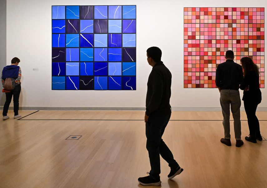 Vera Molnar művei és kortárs reflexiók című kiállítás Ludwig MTI.jpg