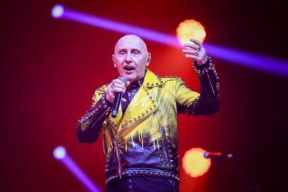 Pataky Attila az 50 éves Edda Művek jubileumi koncertjén a Budapest Arénában. Fotó: Mohai Balázs / MTI