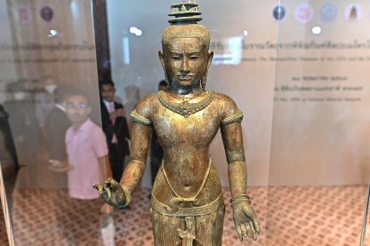 Bronz szobrok visszaszolgáltatása a Thaiföldi Nemzeti Múzeumnak AFP.jpg