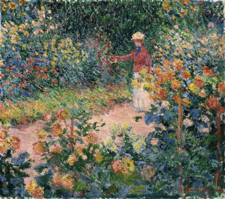 Claude Monet: Monet kertje Givernyben (1895; olaj, vászon; 81,5 x 92 cm; Emil Bührle gyűjtemény, tartós kölcsön a Kunsthaus Zürichnek)