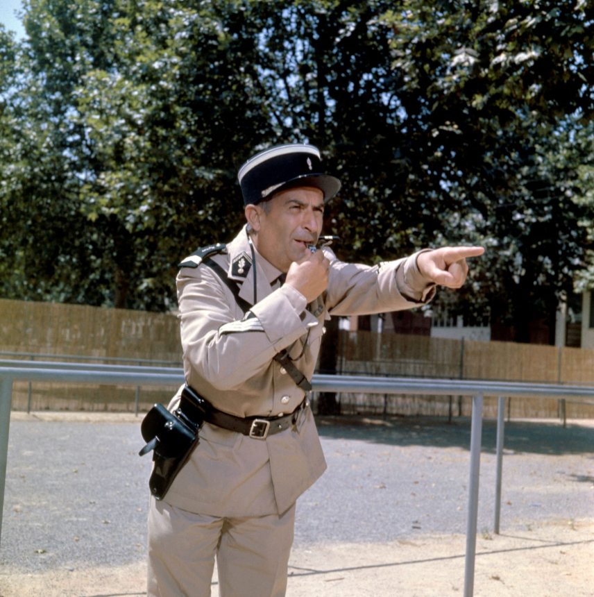 Louis de Funès A Saint-Tropez-i csendőr című filmben. Fotó: Collection Christophel © Societe Nouvelle de Cinematographie / Franca Films / Marcel Dole Marcel Dole / Collection ChristopheL via AFP