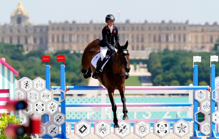 Great Britain's Rosalind Canter aboard Lordships Graffalo during the Eventing Individual Jumping Final at the Château de Versailles on the third day of the 2024 Paris Olympic Games in France. Picture date: Monday July 29, 2024.,Image: 893725454, License: Rights-managed, Restrictions: Use subject to restrictions. Editorial use only, no commercial use without prior consent from rights holder., Model Release: no, Credit line: David Davies / PA Images / Profimedia