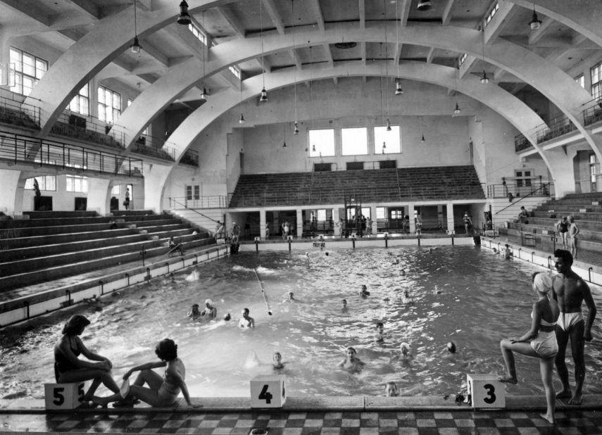 A Hajós Alfréd Nemzeti Sportuszoda 1951-ben. Fotó: Album083 / FORTEPAN