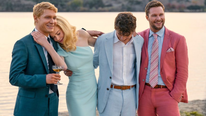 Billy Howle, Nicole Kidman, Sam Nivola és Jack Reynor A tökéletes pár című minisorozatban. Fotó: Hilary Bronwyn Gayle / Netflix