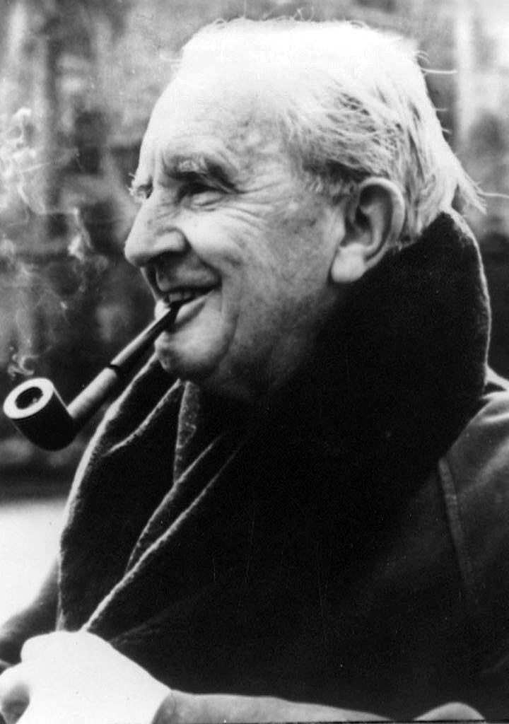 Undated photo of writer J.R. Tolkien.  Eds Note:  B/W only. (Photo by HO / AFP)