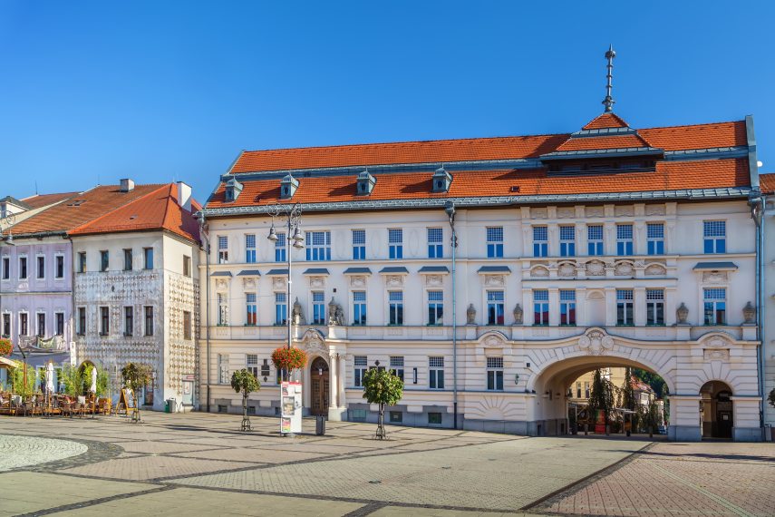 Slovak National Uprising Square or SNP Square is main square in Banska Bystrica, Slovakia