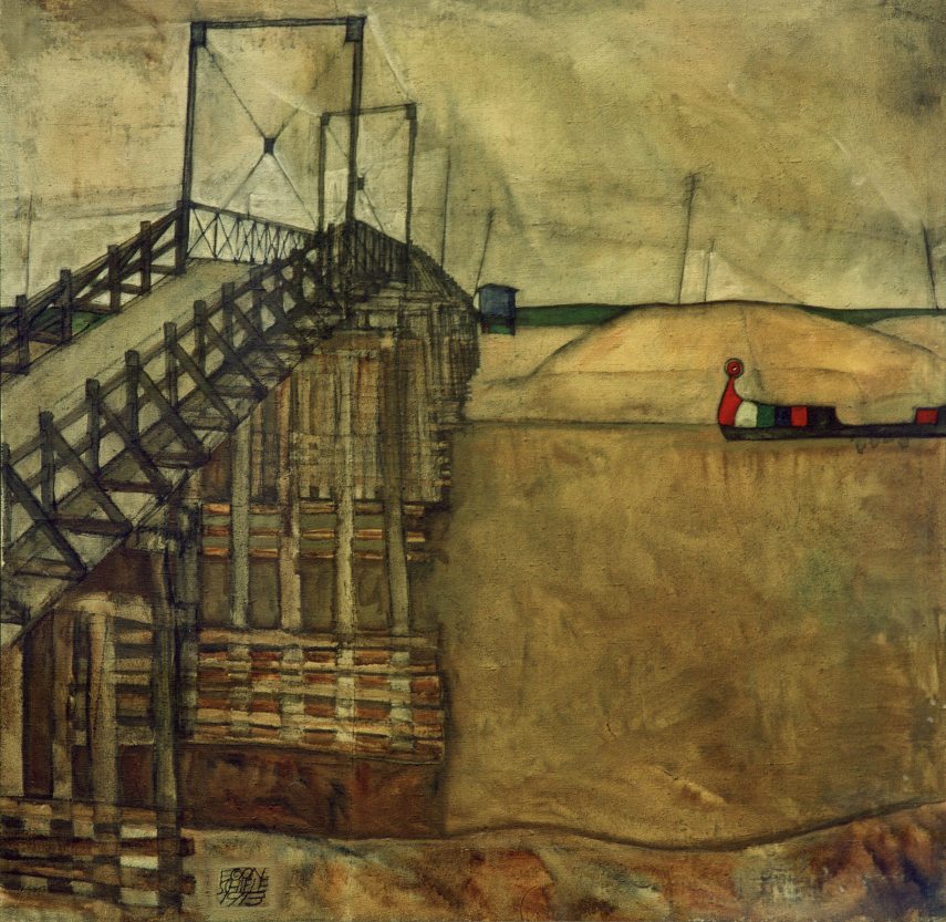 Schiele, Egon 1890–1918.
“The Bridge”, 1913.
Oil on canvas, 89.7 × 90 cm.

Private collection.,Image: 277357820, License: Rights-managed, Restrictions: , Model Release: no, Credit line: akg-images / akg-images / Profimedia