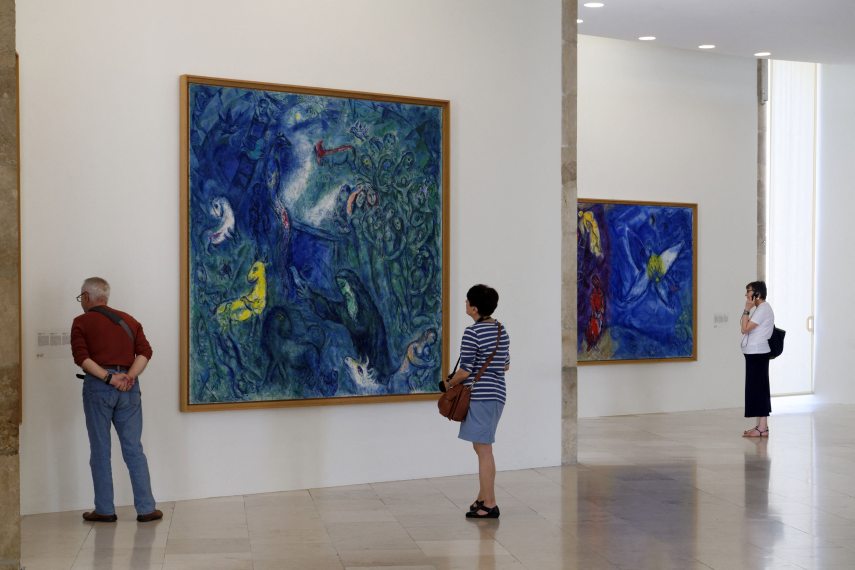 France, Alpes Maritimes, Nice, National Museum of Marc Chagall by architect Andre Hermant and created at the initiative of Andre Malraux, hall of the Biblical Message paintings, Noah's Ark
MATTES René / hemis.fr / hemis.fr / Hemis via AFP