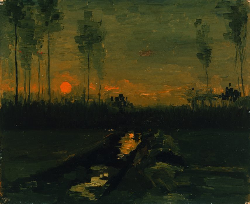 GOGH, Vincent van_Paisaje al atardecer, 1885_788 (1966.8)