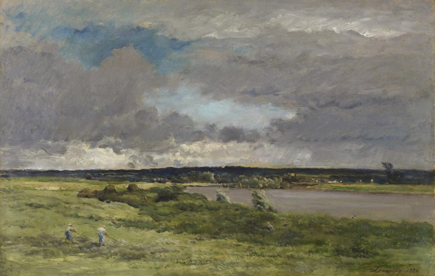 Charles-François Daubigny: A közeledő vihar, kora tavasszal, 1874, The Walters Art Museum