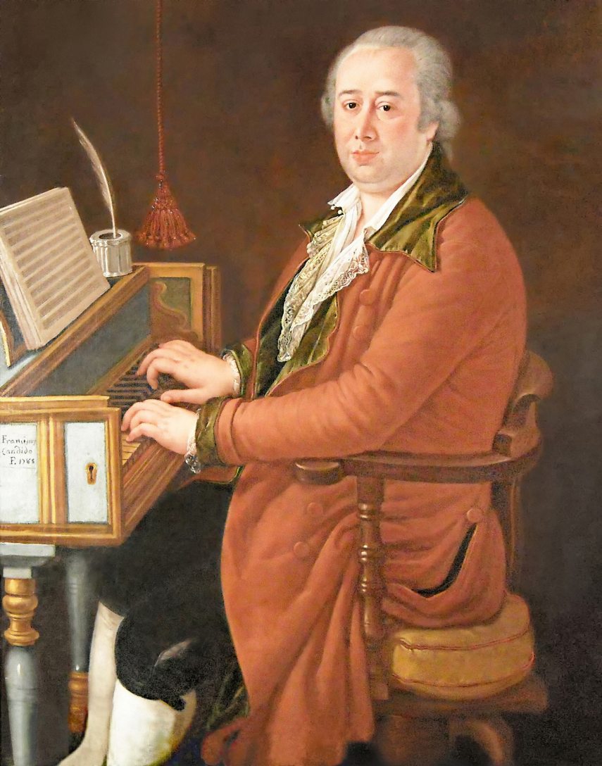 Francesco Saverio Candido: Domenico Cimarosa portréja (1785)