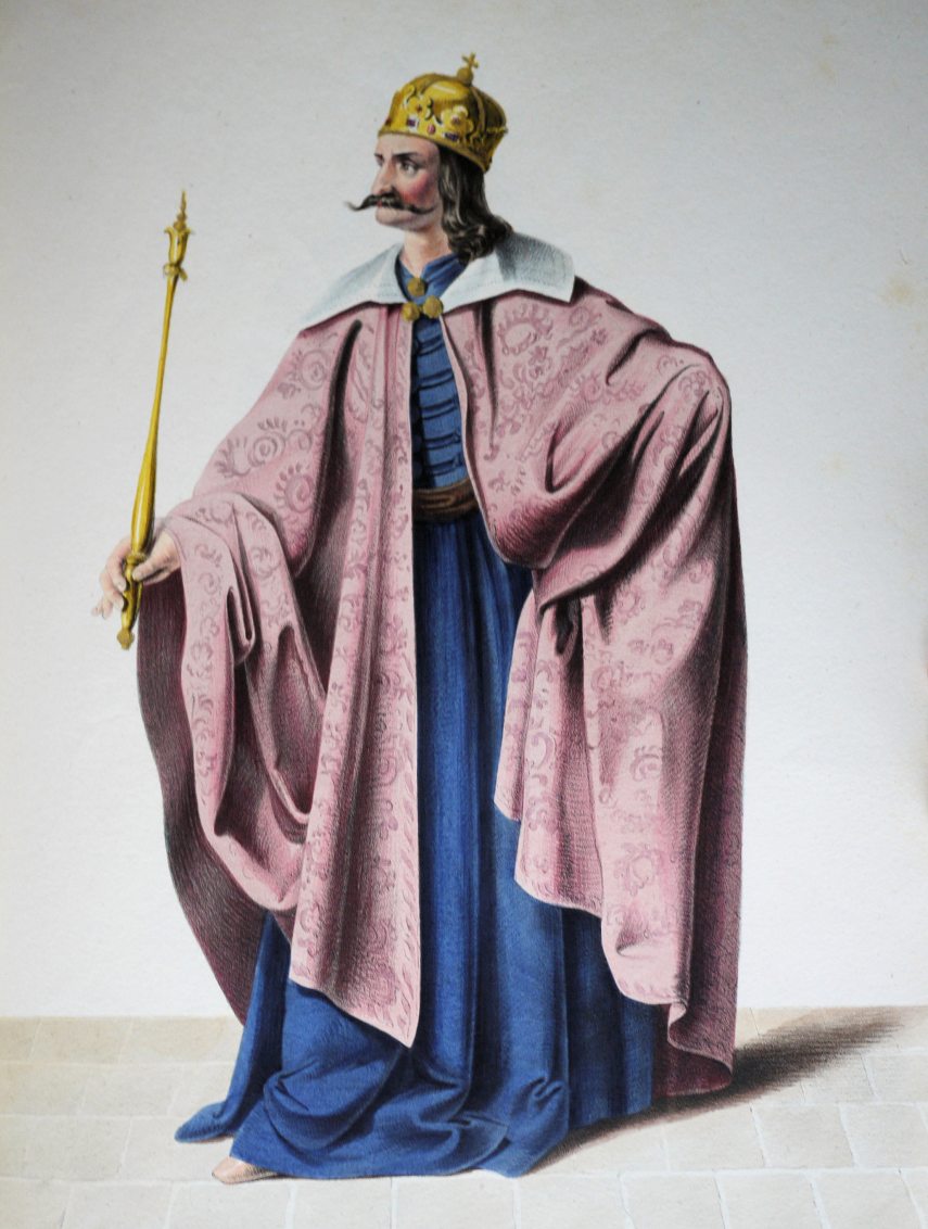 III. Béla magyar király, Josef Kriehuber litográfiája (1828)