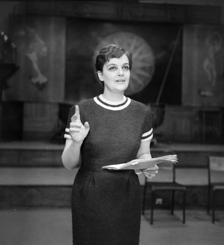 Tolnay Klári 1962-ben. Fotó: Szalay Zoltán / Fortepan
