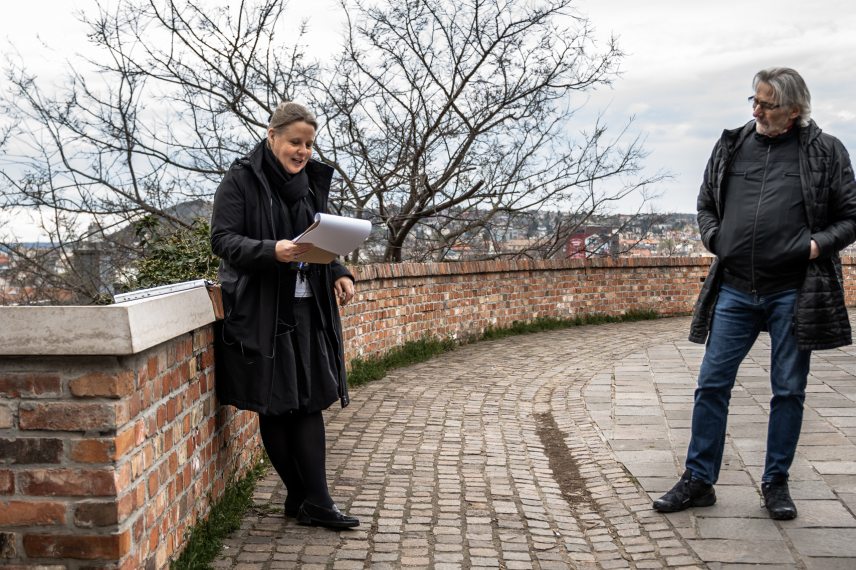 Márai-idézeteket hallgathattunk a budai várban. Fotó: Csiki Vivien / Petőfi Kulturális Ügynökség