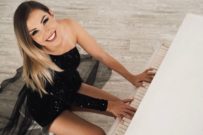 Fehér Lili zongoraművész. Fotó: Bihari Kira