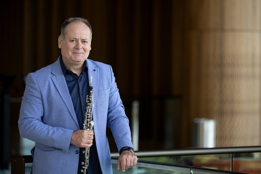 Horváth Béla oboaművész.  Fotó: Csákvári Zsigmond / Kultúra.hu