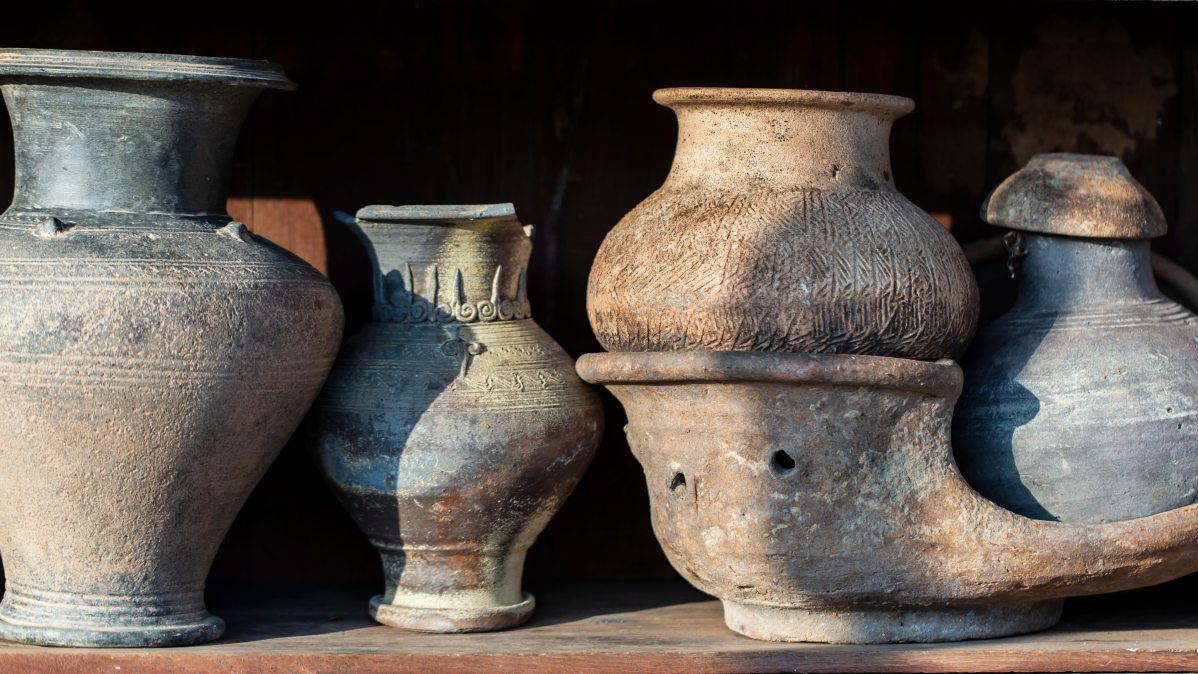 Ókori edények. Forrás shutterstock_1224973537.jpg