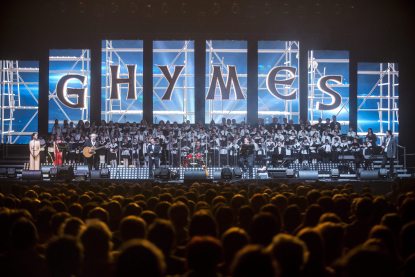 A Ghymes együttes Nagykarácsony című jótékonysági koncertje a budapesti Papp László Sportarénában 2015. december 26-án. Fotó: Marjai János / MTI