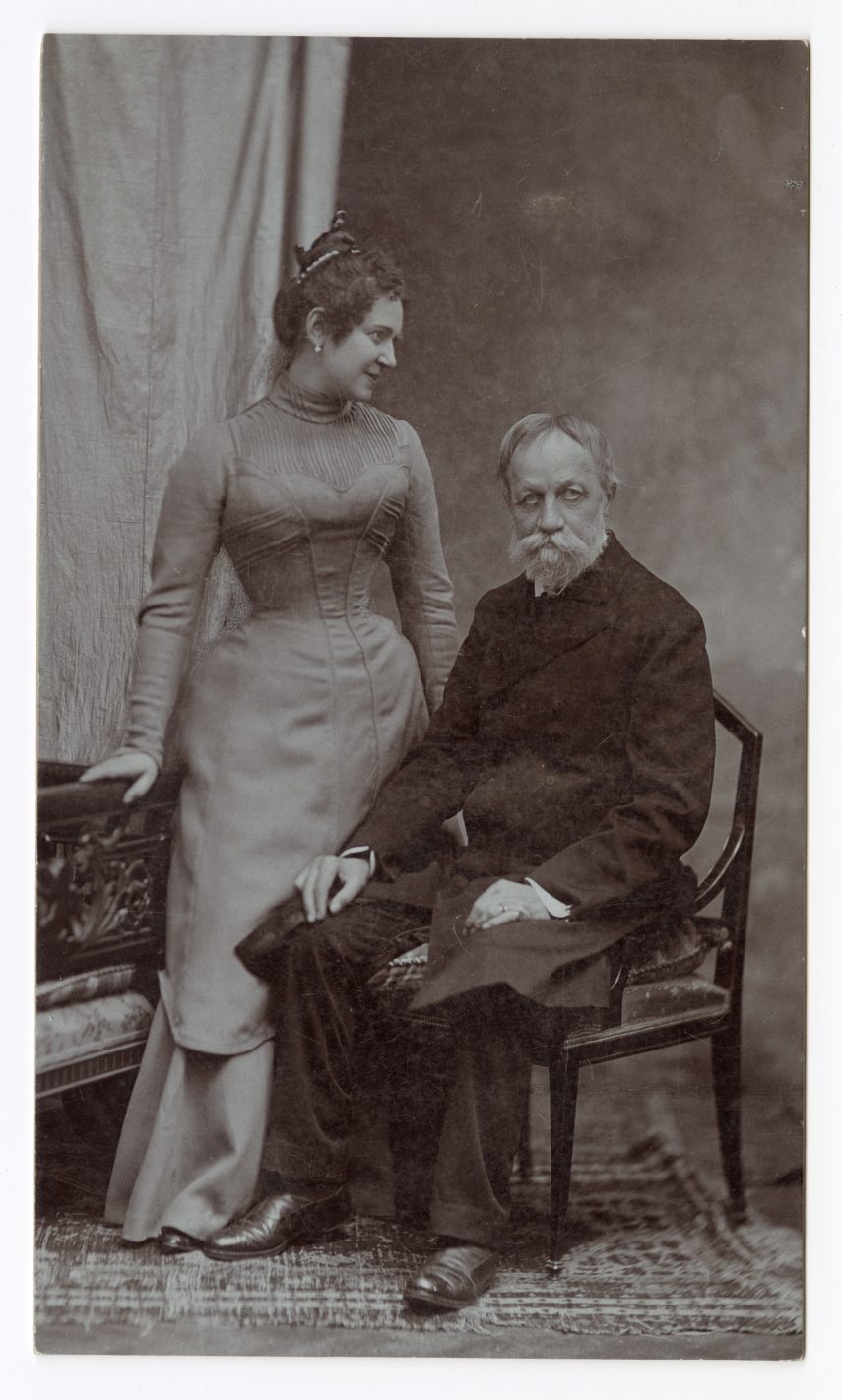 Jókainé Nagy Bella és Jókai Mór kettős portréja.jpg