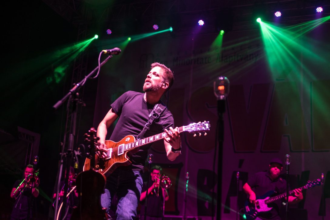 A Szabó Balázs Bandája nevű együttes koncertje. Fotó: MTI/Veres Nándor