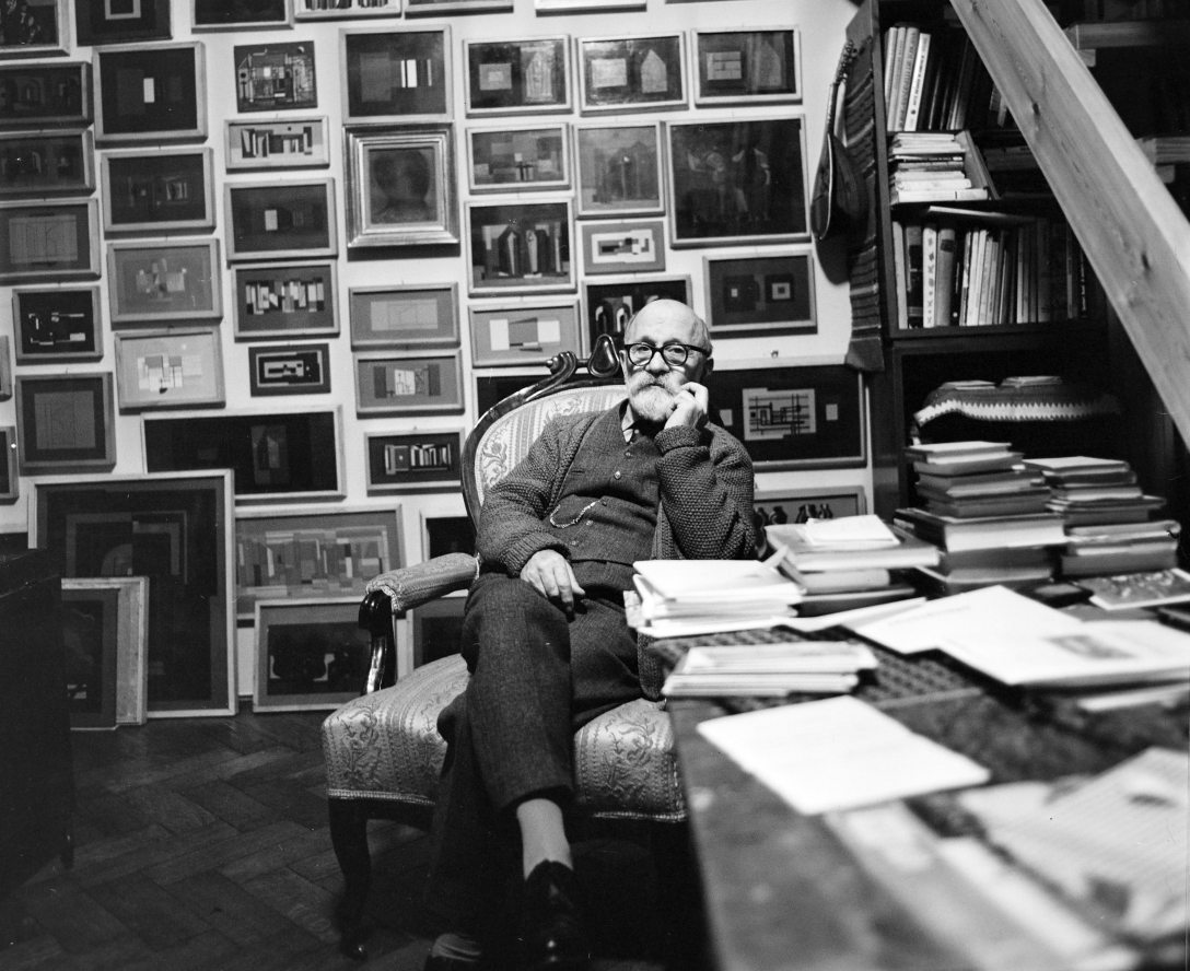 Barcsay Jenő 1975-ben. Fotó: Gábor Viktor / Fortepan