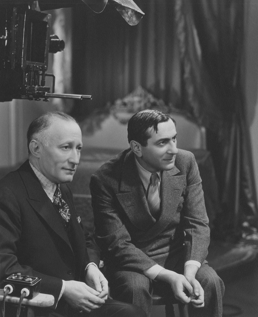 Adolph Zukor magyar-amerikai filmproducer és Ernst Lubitsch német származású amerikai filmrendező. Fotó: PARAMOUNT PICTURES / Collection ChristopheL via AFP