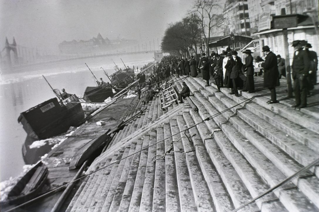 Jégkár 1914-ben. Fotó: Fortepan / Schmidt Albin