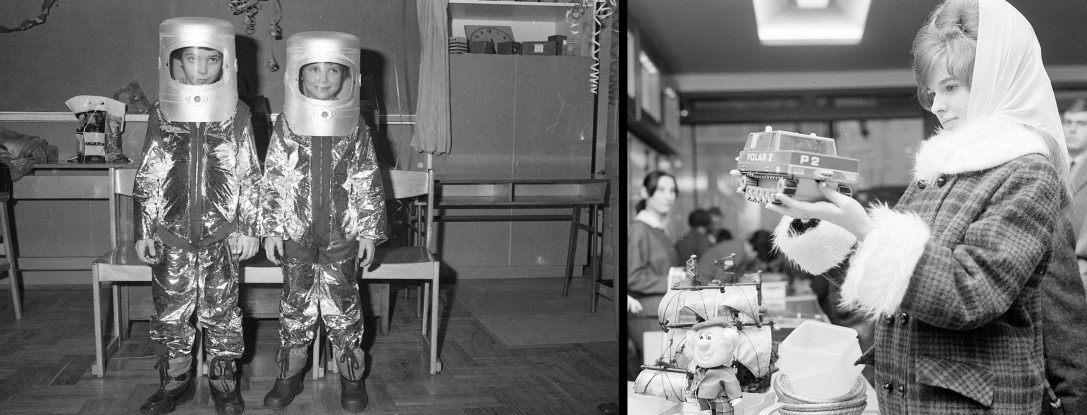 1979. Fotó: Mari Gabriella / Fortepan és A VI. kerületi Deák Ferenc téri Hobby Boltban 1968-ban. Fotó: MHSZ / Fortepan