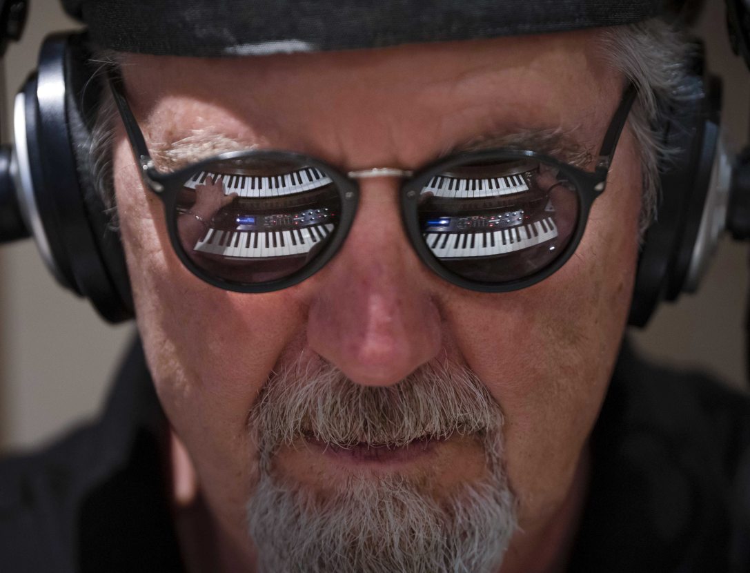 Pálvölgyi Géza, az East együttesből alakult iLand billentyűse. Fotó: MTI/Szigetváry Zsolt