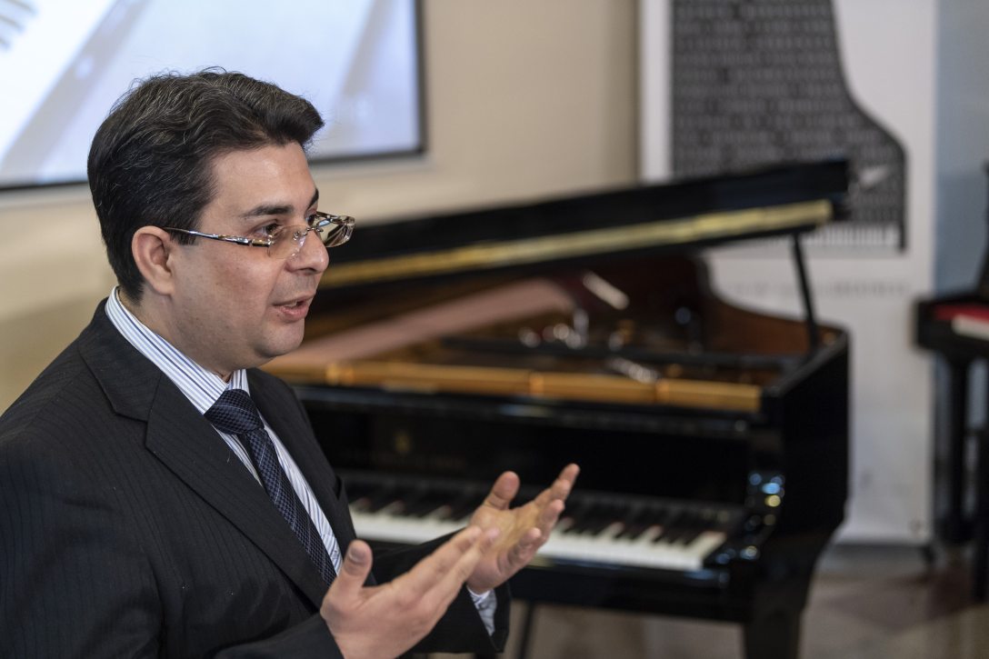 Farkas Gábor zongoraművész. Fotó: Szigetváry Zsolt / MTI