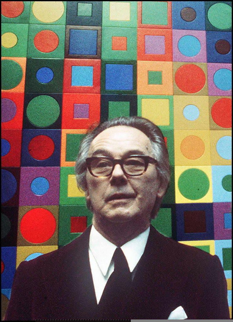 Victor Vasarely. Fotó: AFP