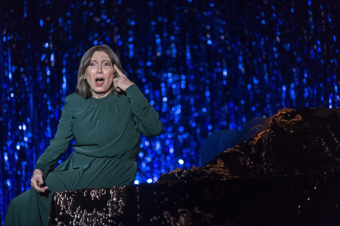 Bodnár Erika játszik Antikleia szerepében az Ithaka című színmű próbáján a Katona József Színházban 2018. május 16-án. Fotó: Szigetváry Zsolt / MTI