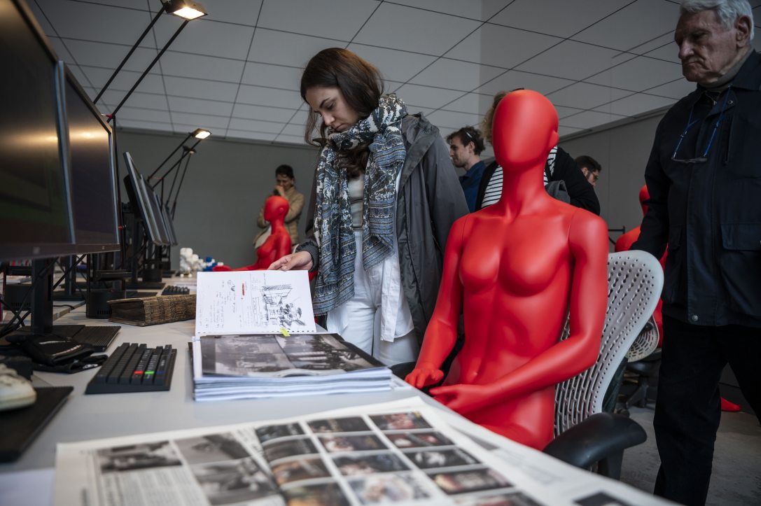 A 19. Velencei Építészeti Biennálé magyar pavilonjának kiállítása a megnyitó napján, 2025. május 8-án.  Fotó: MTI/Bodnár Boglárka