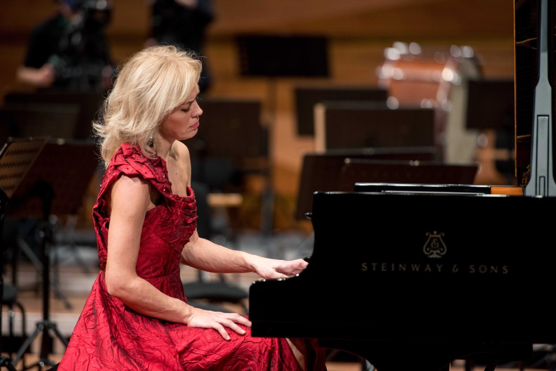 Olga Kern orosz-amerikai zongoraművész. Fotó: MTI/Sóki Tamás