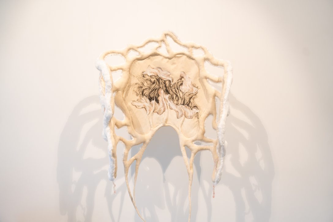 Csatlós Asztrid és Metzing Eszter Archive of Contact című közös kiállítása. Fotó: Csiki Vivien / Kultúra.hu