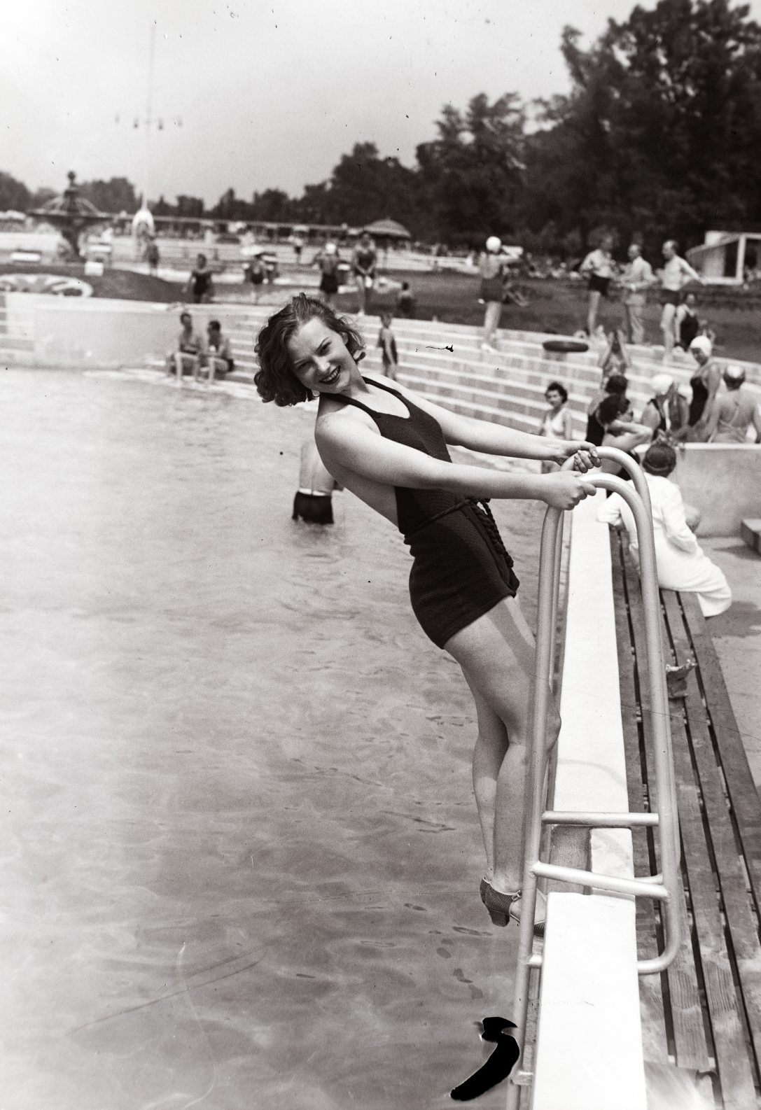 Palatinus Strandfürdő, Szeleczky Zita színművésznő. Fortepan / Bojár Sándor