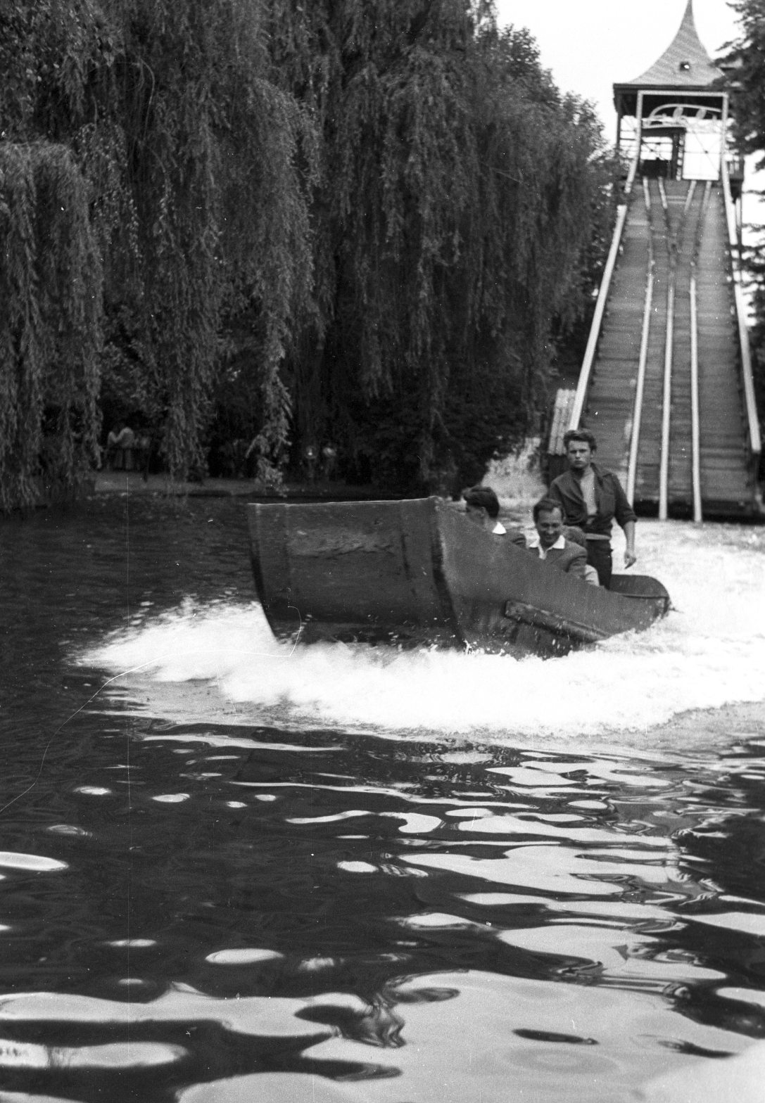 Sikló a Vidámparkban 1967-ben. Fotó: Fortepan / Magyar Pál