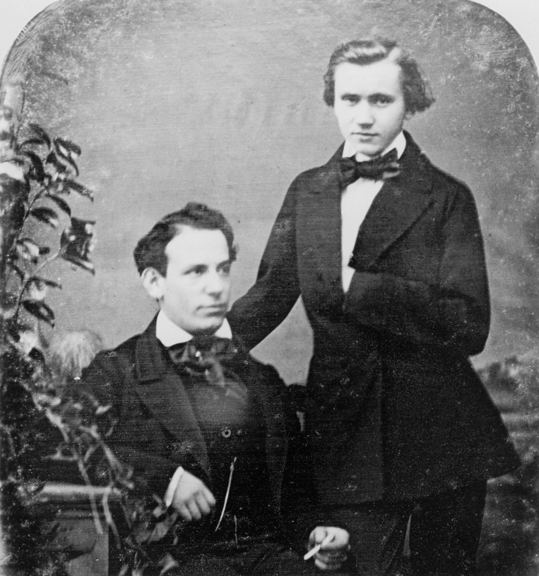 Johannes Brahms és Reményi Ede hegedűművész dagerrotípia, 1853. Fotó: akg-images / akg-images / Profimedia