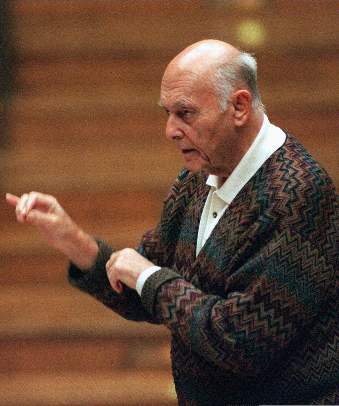 Solti György harmincegyszeres Grammy-díjas magyar karmester, zongoraművész és zeneigazgató Fotó: STF / AFP FILES / AFP