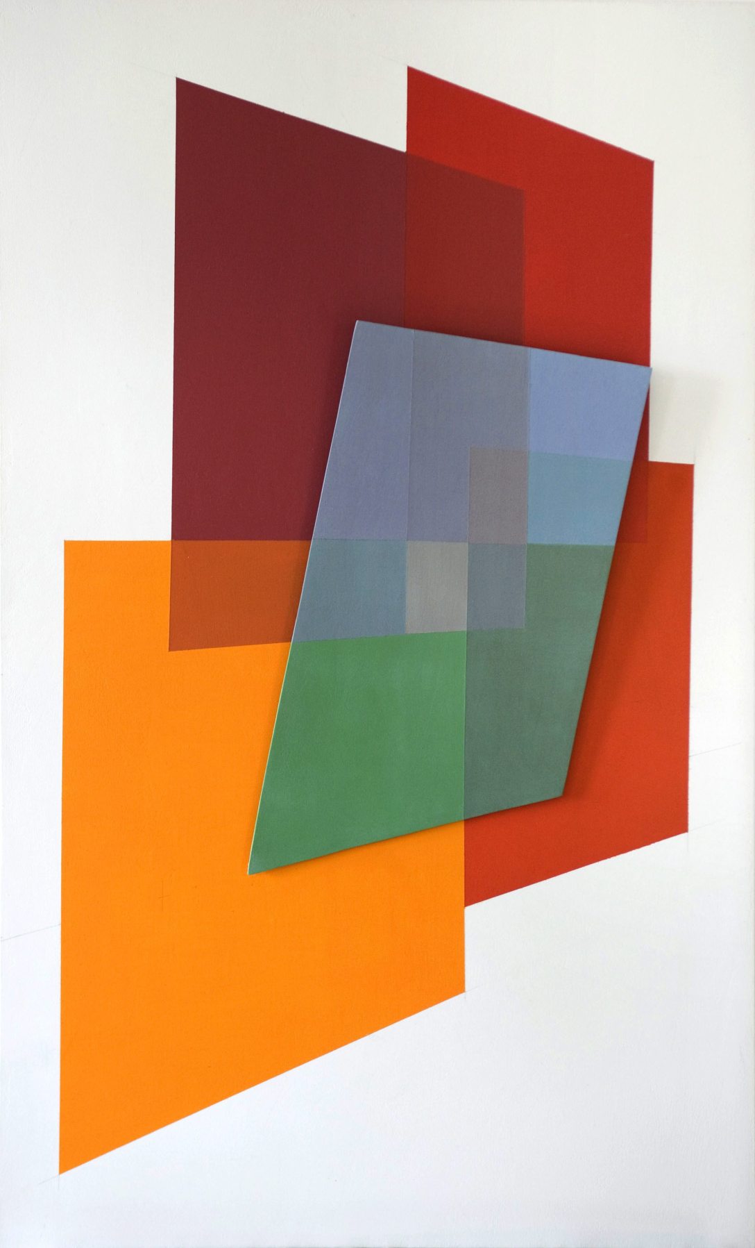 Maurer Dóra Munkácsy és Kossuth-díjas festő és grafikus művész Quad libet 54 című alkotása budapesti műtermében, 2011. március 6-án. Fotó: MTI/Czimbal Gyula