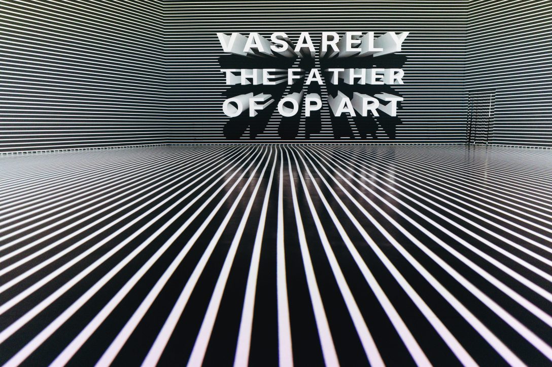 VASARELY – Az op-art atyja című kiállítás a CODE Digitális élményközpontban. Fotó: Sorok Péter / Kultúra.hu