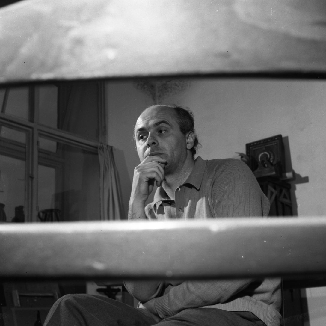 Deim Pál a szentendrei Új Művésztelepen 1970-ben. Fotó: Urbán Tamás / Fortepan