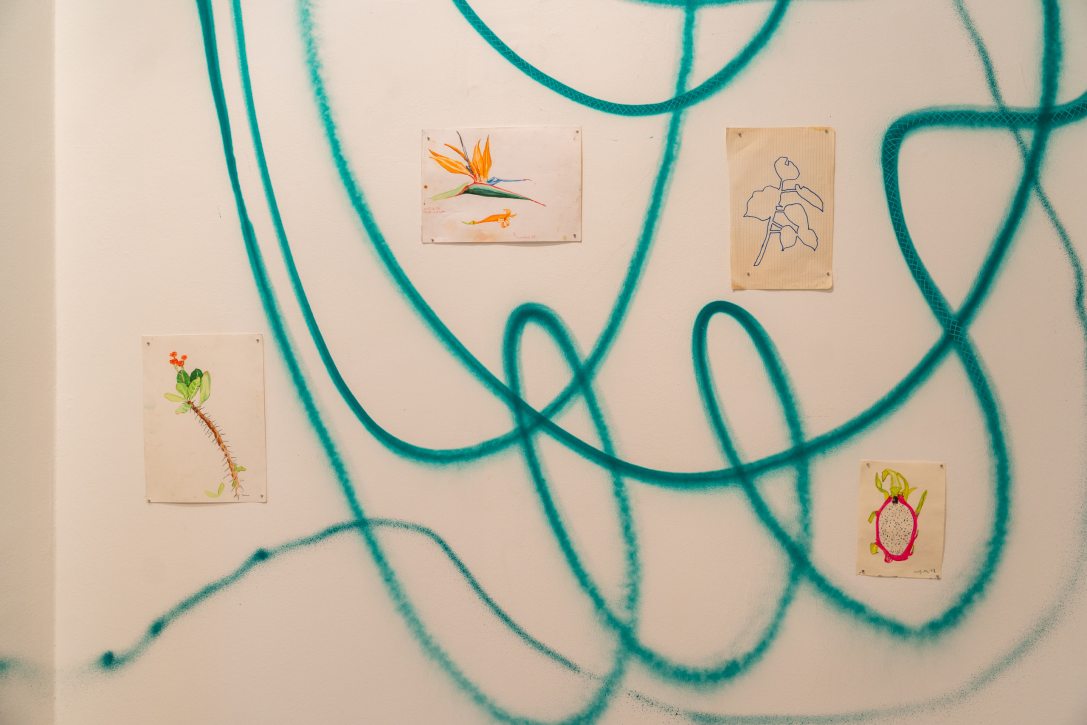 Bencs Dániel „Esőtánc” című kiállítása a budapesti Kahán Art Space-ben. Fotó: Csiki Vivien / Kultúra.hu