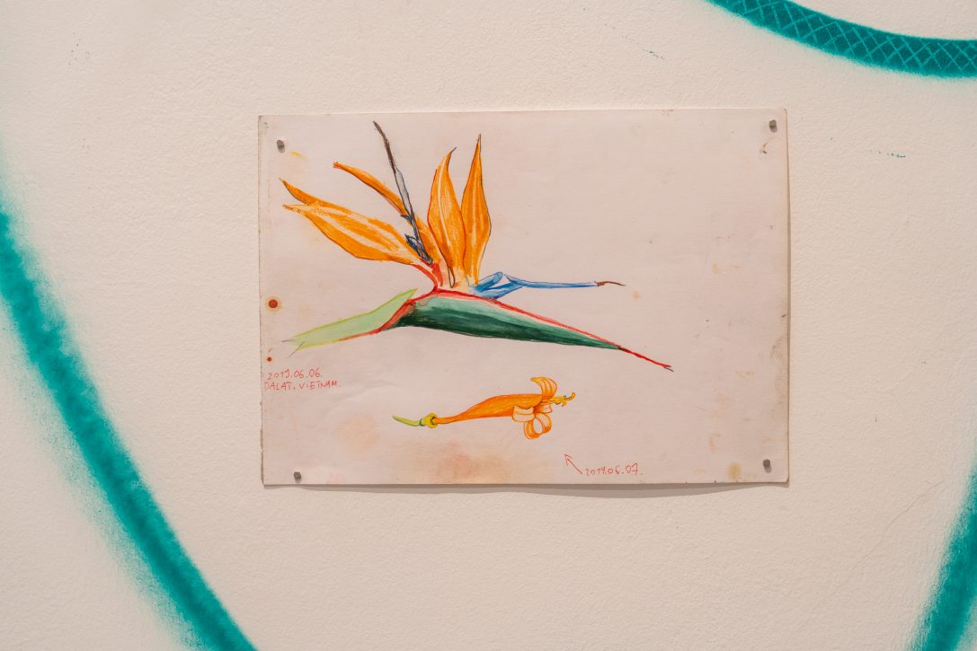 Bencs Dániel „Esőtánc” című kiállítása a budapesti Kahán Art Space-ben. Fotó: Csiki Vivien / Kultúra.hu