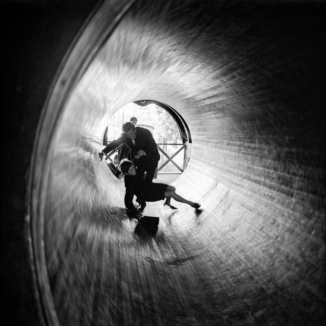 Hordó játék a budapesti Vidámparkban 1968-ban. Fotó: Fortepan / Hegyi Zsolt / Balla Demeter