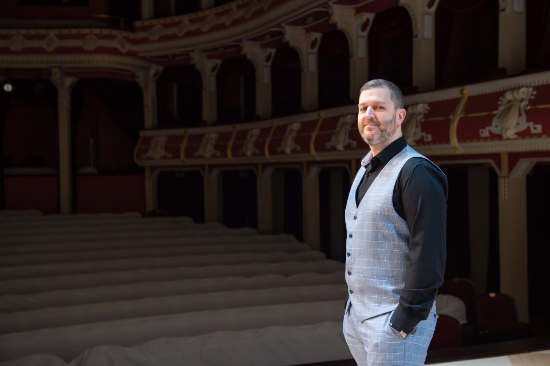 Mészáros Tibor  Jászai Mari-díjas színművész  kaposvári Csiky Gergely Színházban 2025. február 3-án.. Fotó:  MTI/Kacsúr Tamás