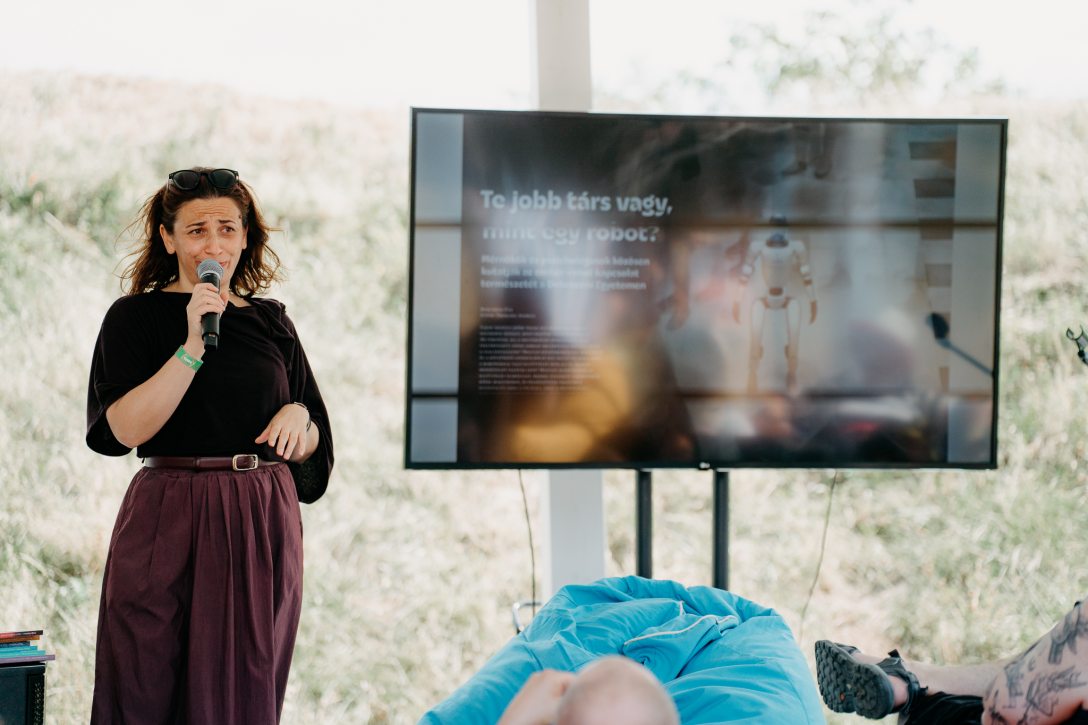 Bonczidai Éva, a Magyar Kultúra magazin főszerkesztője. Fotó: Hegyi Júlia Lili / Kultúra.hu