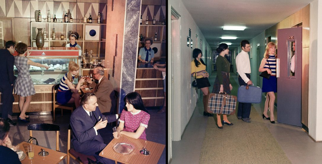 A Rába Hotelről készült reklámfotók 1969-ből. Fotó: Fortepan / FŐFOTÓ